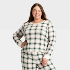 Women's Plaid Ribbed Long Sleeve Holiday Matching Family Pajama Shirt - Wondershop™ Cream 11 Women's Plaid Ribbed Long Sleeve Holiday Matching Family Pajama Shirt - Wondershop™ Cream -Wondershop GUEST 5a370036 4c3f 43d2 9831 4a36475ac44d