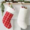 20" Christmas Plaid Stocking With Cuff Red Base - Wondershop™ -Wondershop GUEST 5b041fea d7f1 4fa9 a786 dcc6c483015a