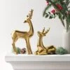 14.75" Plated Ceramic Standing Reindeer Animal Sculpture - Wondershop™ Gold -Wondershop GUEST 5c9d4473 f88f 4da3 822f 0499d75ae4f5