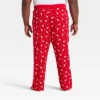 Men's Santa Print Ribbed Holiday Matching Family Pajama Pants - Wondershop™ Red -Wondershop GUEST 5d3fc2b5 8661 4841 9d05 a26fef1767ca