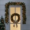 20" Pre-lit Pine Artificial Christmas Wreath Clear Lights - Wondershop™