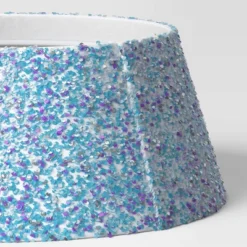 27" Christmas Iridescent Sequined Tree Collar White - Wondershop™ -Wondershop GUEST 604ef9a1 ad02 4ad6 97a2 cb8ce72b83e6