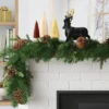 6' Mixed Greenery With Pinecones Artificial Christmas Garland Green - Wondershop™
