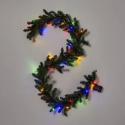 9' Battery Operated Pre-Lit Artificial Pine Christmas Garland Green With Dual Color LED Lights - Wondershop™ 7 9' Battery Operated Pre-Lit Artificial Pine Christmas Garland Green With Dual Color LED Lights - Wondershop™ -Wondershop GUEST 62defcd7 8eec 424f 9afc d8cb4dcfcda9