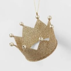 Metal Glitter Crown Christmas Tree Ornament - Wondershop™ -Wondershop GUEST 64059e8e 4083 4378 860d a2c854036cdc