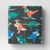 30" 50 Sq Ft Christmas Roll Wrap Dinosaurs On Black - Wondershop™ -Wondershop GUEST 6566b0e9 3bb7 4439 9df8 b370ea671fd5