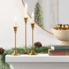 3pc Taper Metal Christmas Candle Holder Set Gold - Wondershop™ -Wondershop GUEST 6a2b30aa b49c 4dd3 a743 a572c74ade8f