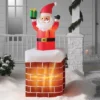 6' LED Animated Santa In Chimney Christmas Inflatable Decoration Red - Wondershop™: Festive Yard Display, Easy Setup -Wondershop GUEST 6a6df261 89e9 41ff a2b3 d59306d2bc8d