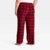 Women's Plaid Microfleece Holiday Matching Family Pajama Pants - Wondershop™ Red/Black -Wondershop GUEST 6b5a58c0 fdae 4aab 8f21 ce7ef250dab2