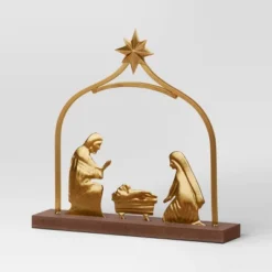 3pc Metal Christmas Nativity Scene Figurine Set - Wondershop™ Gold -Wondershop GUEST 6f71a657 af48 4636 9ecb 15d0d7e15980