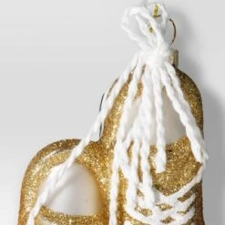 Christmas Glass Golden Shoes Ornament - Wondershop™ -Wondershop GUEST 71f2164e ca86 4bb7 8d04 20e0f79960cb
