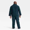 Men's Plaid Flannel Long Sleeve Shirt And Pants Holiday Matching Family Pajama Set - Wondershop™ Navy Blue -Wondershop GUEST 746ac1ef 4cde 4271 b80c 970e0dd29ee3