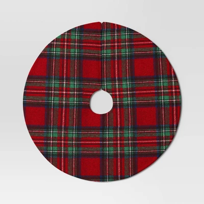 16" Christmas Dia Red/Green Plaid Mini Tree Skirt - Wondershop™ 5 16" Christmas Dia Red/Green Plaid Mini Tree Skirt - Wondershop™ - Image 3