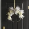 22" Pre-lit Flocked Mixed Pine With Glittered Pinecones Gold Hoop Artificial Christmas Wreath Warm White Lights - Wondershop™ -Wondershop GUEST 78b019d2 fce5 43b3 b669 7d5850622097