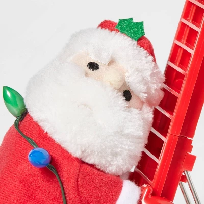 17" Battery Operated Climbing Santa Decorative Figurine - Wondershop™ 3 17" Battery Operated Climbing Santa Decorative Figurine - Wondershop™