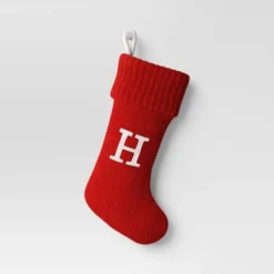 Knit Monogram Christmas Stocking Red - Wondershop™ -Wondershop GUEST 825e9884 8340 4e4c a52e f8ea9d50e604