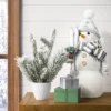 19.25" Fabric Snowman Figurine With Skis - Wondershop™ White -Wondershop GUEST 86393435 23de 4b21 ab40 7fb3edfc10ab
