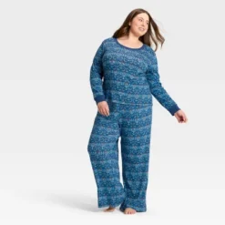 Women's Hanukkah Ribbed Long Sleeve Shirt And Pants Holiday Matching Family Pajama Set - Wondershop™ Blue 11 Women's Hanukkah Ribbed Long Sleeve Shirt And Pants Holiday Matching Family Pajama Set - Wondershop™ Blue -Wondershop GUEST 886cfb8e db5e 4b53 8536 6866ae6b2f5a