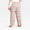 Women's "Let It Snow" Fair Isle Microfleece Holiday Matching Family Pajama Pants - Wondershop™ Cream -Wondershop GUEST 893e483b e148 432f a16b a462e46c1706