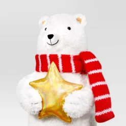 Christmas Plush Polar Bear With Star Decor - Wondershop™ -Wondershop GUEST 89f635bf eab0 499b b08b e410327e7441