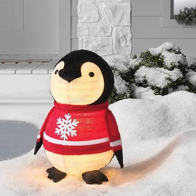 24" LED Penguin Wearing Snowflake Sweater Christmas Novelty Sculpture Light Warm White Lights - Wondershop™ 3 24" LED Penguin Wearing Snowflake Sweater Christmas Novelty Sculpture Light Warm White Lights - Wondershop™