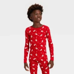 Kids' Ribbed Long Sleeve Shirt And Pants Holiday Matching Family Pajama Set - Wondershop™ Red 8 Kids' Ribbed Long Sleeve Shirt And Pants Holiday Matching Family Pajama Set - Wondershop™ Red -Wondershop GUEST 920284d4 06a4 4d3f a4ef 34565d734be8