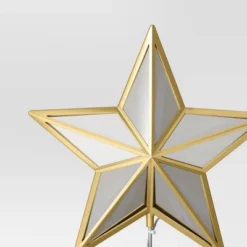 12.25" Warm White Lights Faceted Star Christmas Tree Topper Gold - Wondershop™: Indoor Decor: Indoor Decor: Indoor Decor -Wondershop GUEST 9467cf07 9691 43da bfa9 38ec48851caf