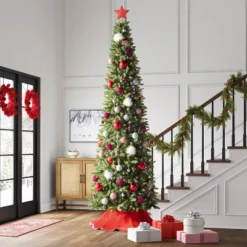 Wondershop 41 10" Lit-Led Red Star Projects Gingerbread/Candy Cane/Snowflakes Christmas Tree Topper - Wondershop™