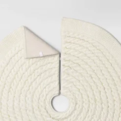 48" Centric Cable Knit Tree Skirt - Wondershop™ -Wondershop GUEST 97ed63e4 2f71 4a15 85a5 709ace7cf5d4