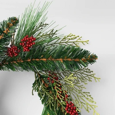 2pk Christmas Mini Wreath Red Berries - Wondershop™ 4 2pk Christmas Mini Wreath Red Berries - Wondershop™ - Image 2