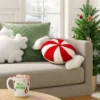 28" Christmas Peppermint Shaped Pillow Red/White - Wondershop™ -Wondershop GUEST 9a19a404 fe38 40ae 9174 197a5d73d1cf