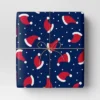 30" 50 Sq Ft Christmas Roll Wrap Santa Hats On Navy - Wondershop™ -Wondershop GUEST 9a724db1 3c10 4f5c 9dc4 3671ed9bdb68