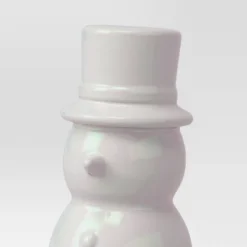 7" Christmas Ceramic Iridescent Snowman Figurine - Wondershop™ -Wondershop GUEST 9aa77c66 04cb 408d 86ac 4ab71802d7a7