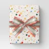 30” 90 Sq Ft Christmas Roll Wrap Multi-Color Dots/Stars On Cream - Wondershop™ -Wondershop GUEST 9af703b1 e338 4927 b287 310c7c691ebc