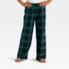 Kids' Plaid Microfleece Holiday Matching Family Pajama Pants - Wondershop™ Navy Blue -Wondershop GUEST a7f7dfea 2910 4ca7 909e 78eccf55c79a