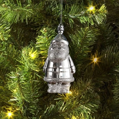 Christmas Silver Santa Ornament - Wondershop™ 3 Christmas Silver Santa Ornament - Wondershop™