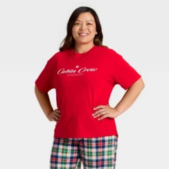 Women's "Cabin Crew" Short Sleeve Holiday Matching Family Pajama Shirt - Wondershop™ Red 10 Women's "Cabin Crew" Short Sleeve Holiday Matching Family Pajama Shirt - Wondershop™ Red -Wondershop GUEST b00148f9 47dc 4037 9285 ee371d383739