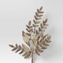 4pc Christmas Pick Set Champagne 2 Mixed Leaves Picks 2 Hard Needle - Wondershop™ -Wondershop GUEST b1eddbd0 df71 491a aa92 92304c4615f9