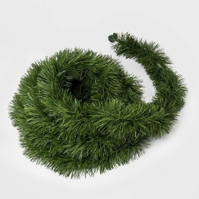 18' Pre-Lit Artificial Pine Christmas Garland Green With Clear Lights - Wondershop™ 4 18' Pre-Lit Artificial Pine Christmas Garland Green With Clear Lights - Wondershop™ - Image 2