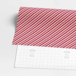 40" 220 Sq Ft Christmas Roll Wrap Red/White Diagonal Stripe - Wondershop™ -Wondershop GUEST b7610cfc 740f 4c62 85e9 9704c8693067