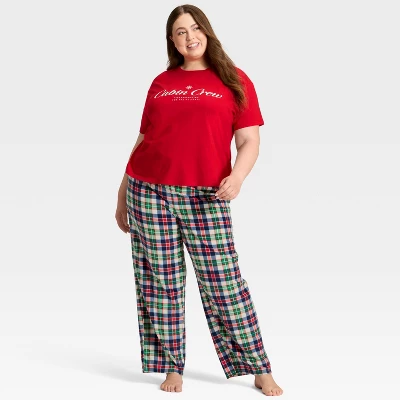 Women's "Cabin Crew" Short Sleeve Holiday Matching Family Pajama Shirt - Wondershop™ Red 4 Women's "Cabin Crew" Short Sleeve Holiday Matching Family Pajama Shirt - Wondershop™ Red - Image 2