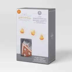 8ct LED Battery Operated Christmas Gingerbread Houses Novelty String Lights Warm White With Clear Wire - Wondershop™ -Wondershop GUEST b8f016d4 da4a 4f9f 8c8e 7e6fdc495fc0