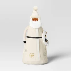 22.5" Fabric Santa Sculpture With Bell Wreath - Wondershop™ White 7 22.5" Fabric Santa Sculpture With Bell Wreath - Wondershop™ White -Wondershop GUEST b9db5333 d432 44a4 9a7c db3b99df3391