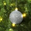Christmas Silver Beaded Ball Ornament - Wondershop™ -Wondershop GUEST ba8e451a 3bde 49ba 9927 6285d01d1729