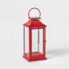 17" Decorative Metal Christmas Lantern Red - Wondershop™ -Wondershop GUEST ba9afd48 15bf 4109 ad74 bcbd838a694e