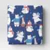 30" 50 Sq Ft Christmas Roll Wrap Polar Bears On Blue - Wondershop™