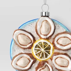4" Christmas Glass Oyster Ornament Blue Plate - Wondershop™ 5 4" Christmas Glass Oyster Ornament Blue Plate - Wondershop™ -Wondershop GUEST bbc89491 9514 4cb2 987b 3af69eb560fa