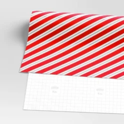 30” 90 Sq Ft Christmas Roll Wrap Red/White/Silver Diagonal Stripes - Wondershop™ -Wondershop GUEST bc303171 9df5 4534 bafd 25e3595508fe