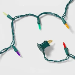 100ct LED Super Bright Mini Christmas String Lights Multicolor With Green Wire - Wondershop™ -Wondershop GUEST bd9cf0f6 b1d4 47a8 b51e ddd515f1f01a