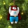 5.25" Christmas Fabric Superhero Ornament Polar Bear - Wondershop™